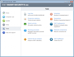 ESET NOD32 Antivirus 6 - ESET Smart Security 6 beta
